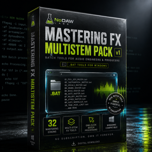 NoDAW Mastering FX Multistem Pack